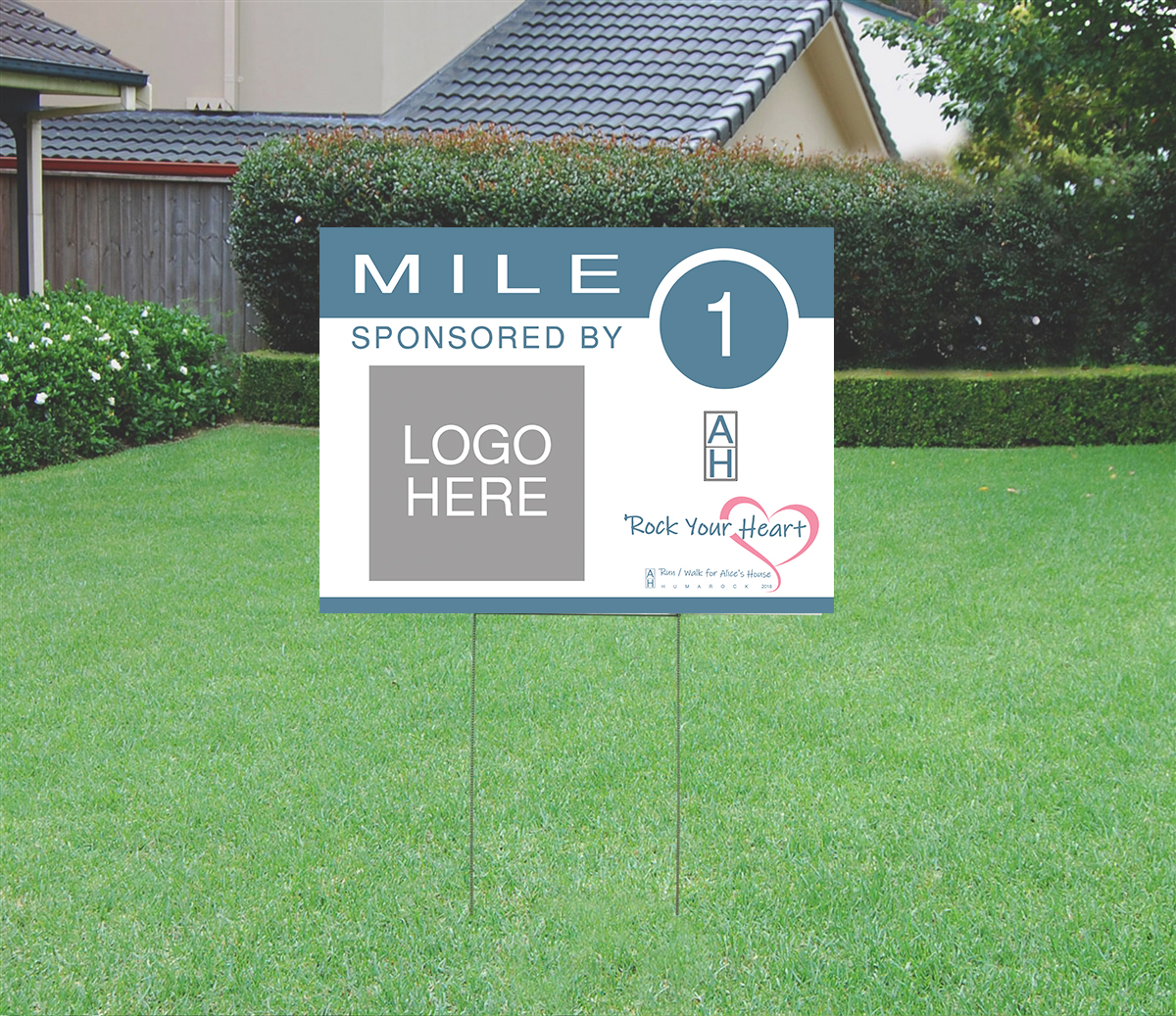 Alice's House Run Mile Marker Sample